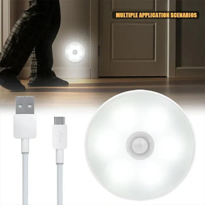 PIR Motion Sensor USB Night Light (Rechargeable)