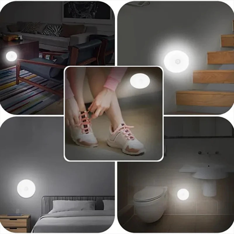 PIR Motion Sensor USB Night Light (Rechargeable)