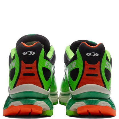 Salomon x Feid XT-4 OG Ferxxocalipsis - Black/Green Gecko/Shocking Orange