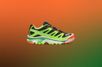 Salomon x Feid XT-4 OG Ferxxocalipsis - Black/Green Gecko/Shocking Orange
