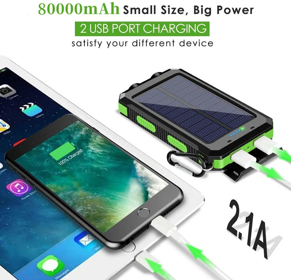Solar Power Bank (80000mAh)