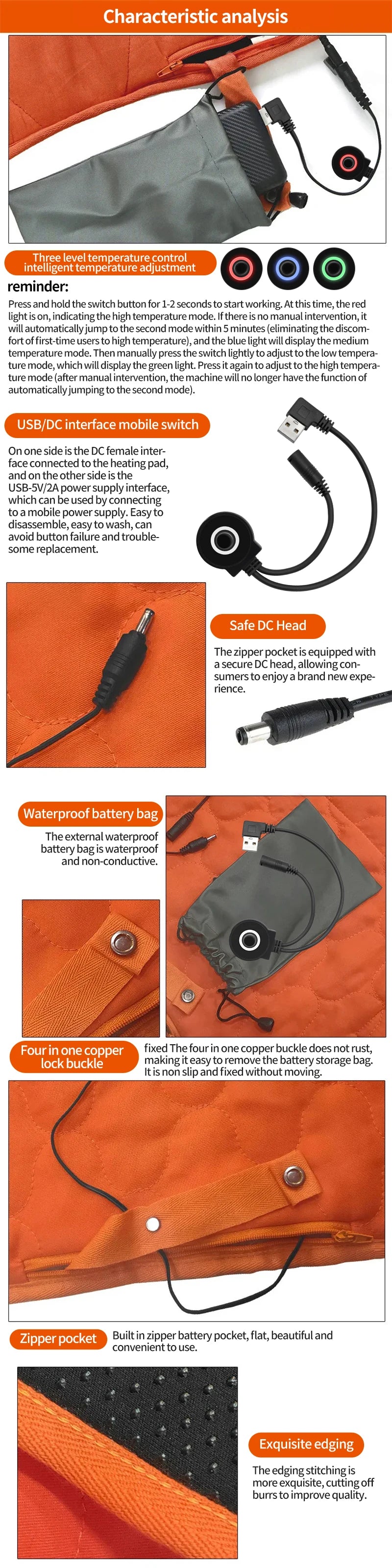 USB Heating Sleeping Pad (Camping)