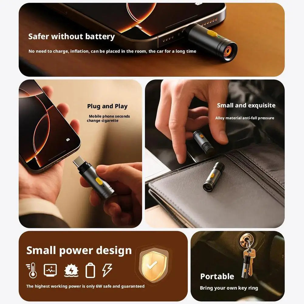 Type-C Electronic Flameless Lighter