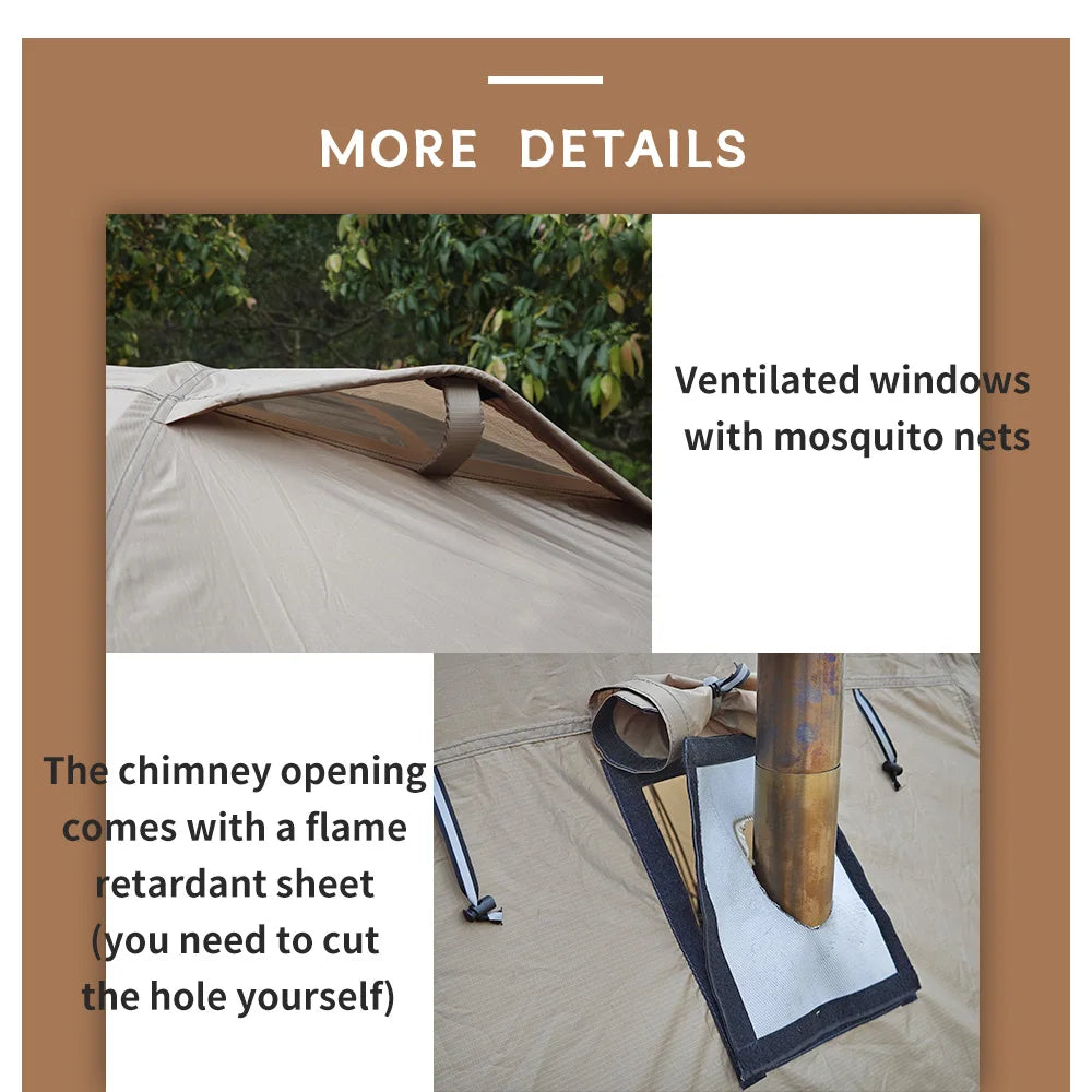 Fireproof Winter Hot Tent (2-Person)