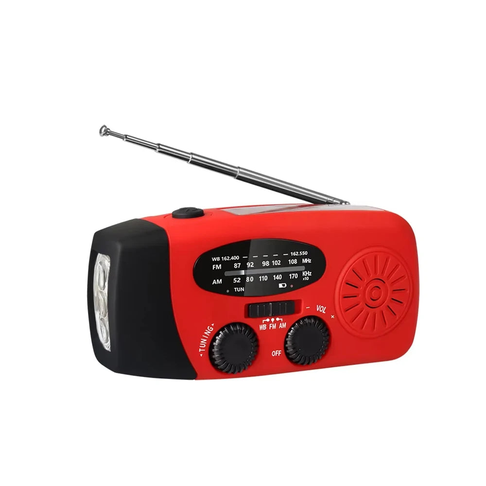 Hand-Crank Solar Emergency Radio