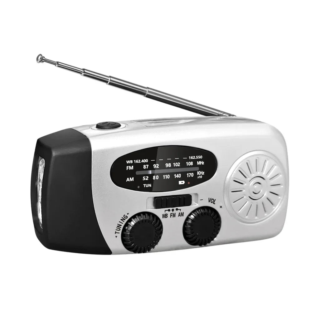 Hand-Crank Solar Emergency Radio