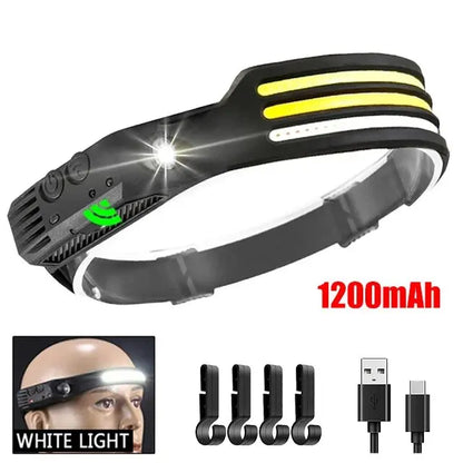 COB Rechargeable LED Headlamp