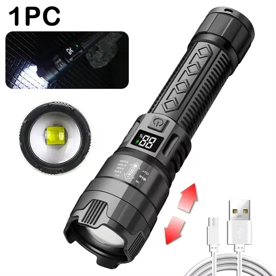 Super Bright USB Flashlight (Long Range)