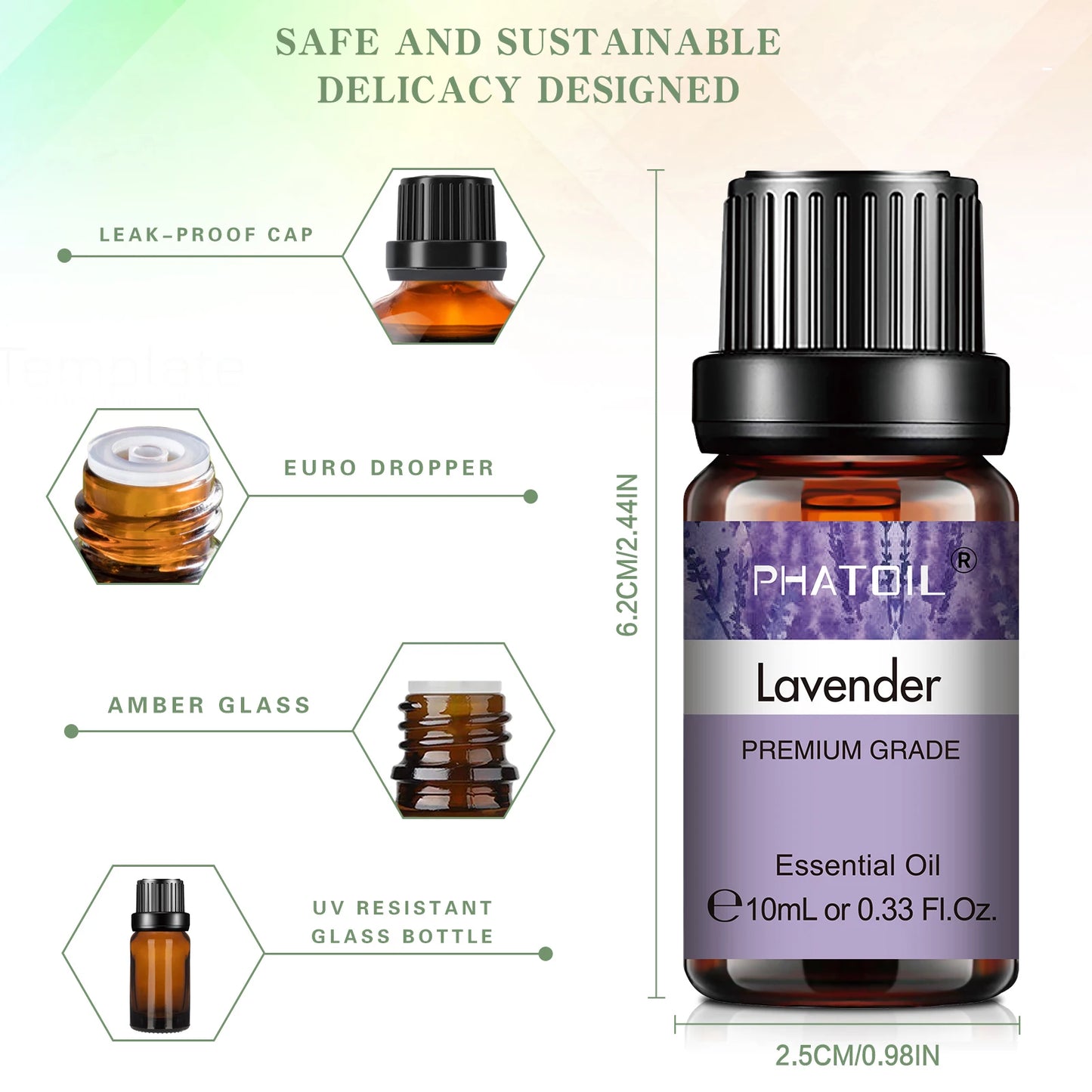 10ml Natural Essential Oil (Lavender/Jasmine/Vanilla)