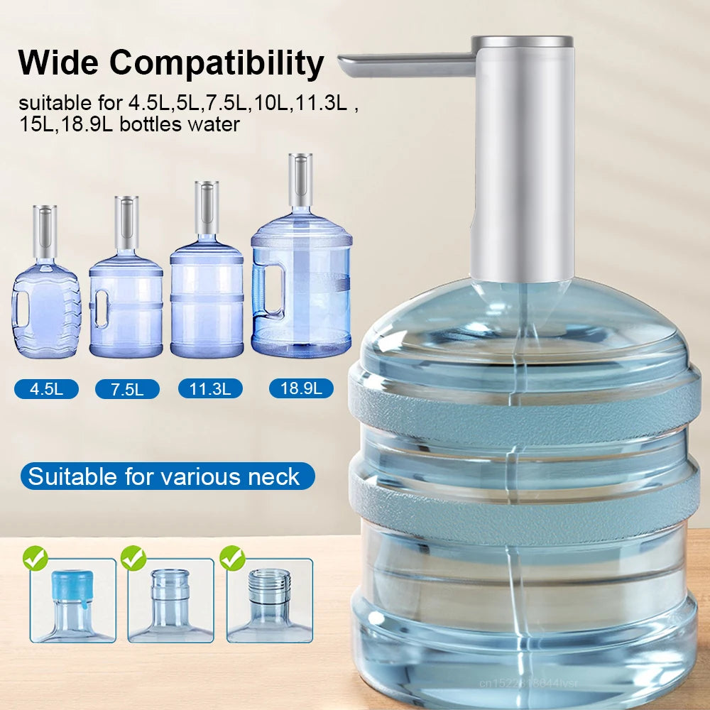 Rechargeable Water Bottle Dispenser Pump