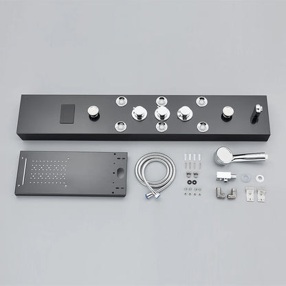 LED Shower Panel Tower with Hydroelectric LCD Display