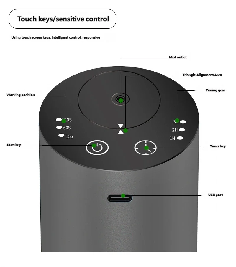 HOMEFISH Car Aroma Diffuser (Electric Nebulizer)