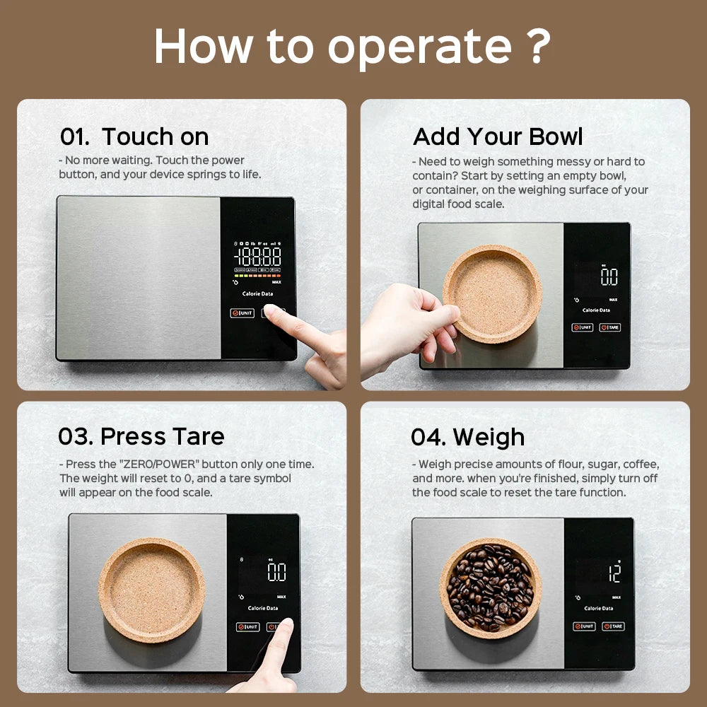 Smart Digital Kitchen Scale (5kg)