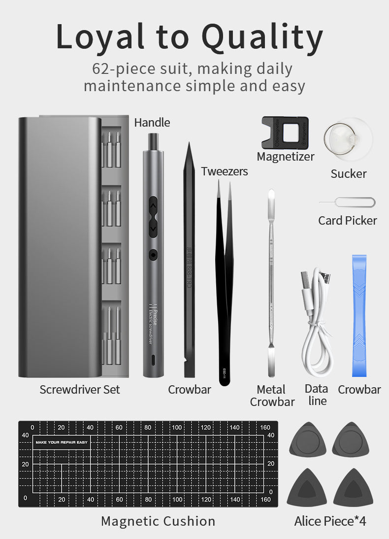 6-in-1 Electric Precision Screwdriver Set