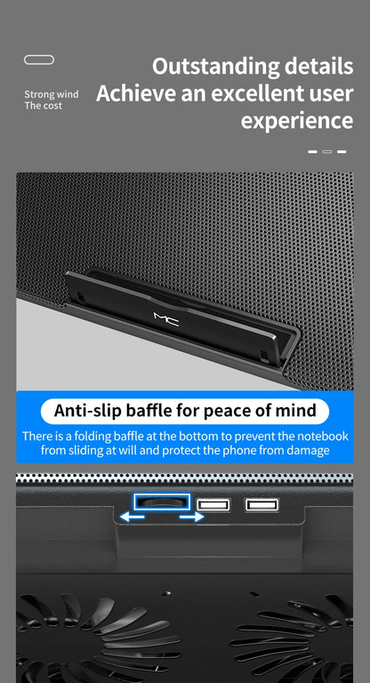 Q100 17-inch Gaming Laptop Cooling Pad (2600RPM)