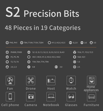 6-in-1 Electric Precision Screwdriver Set