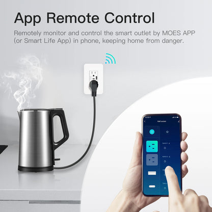 WiFi Smart Wall Socket with USB & Type-C Ports