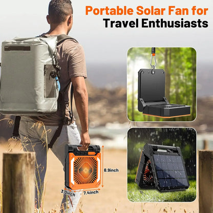 Portable Camping Fan with LED (20000mAh)