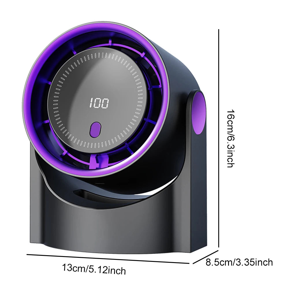 Bladeless Portable Desk Fan (100 Levels)