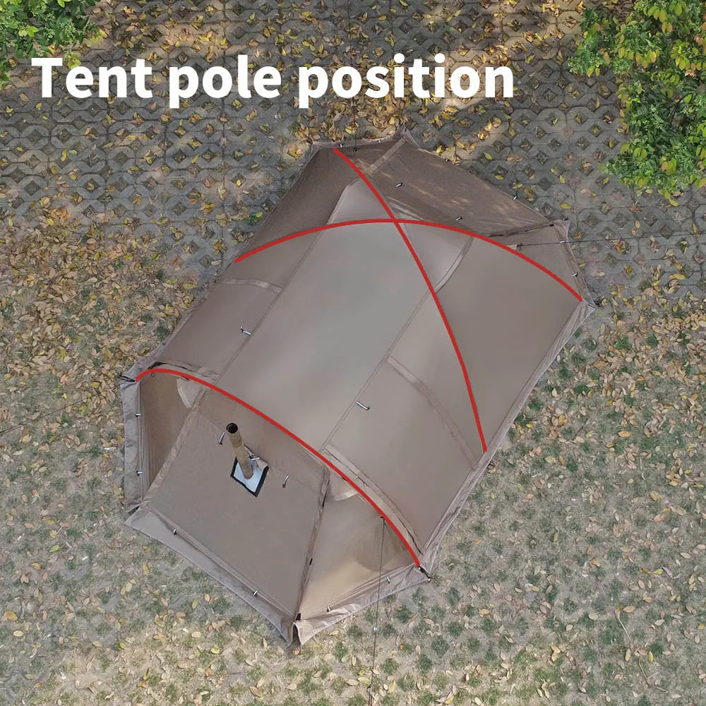 Fireproof Winter Hot Tent (2-Person)
