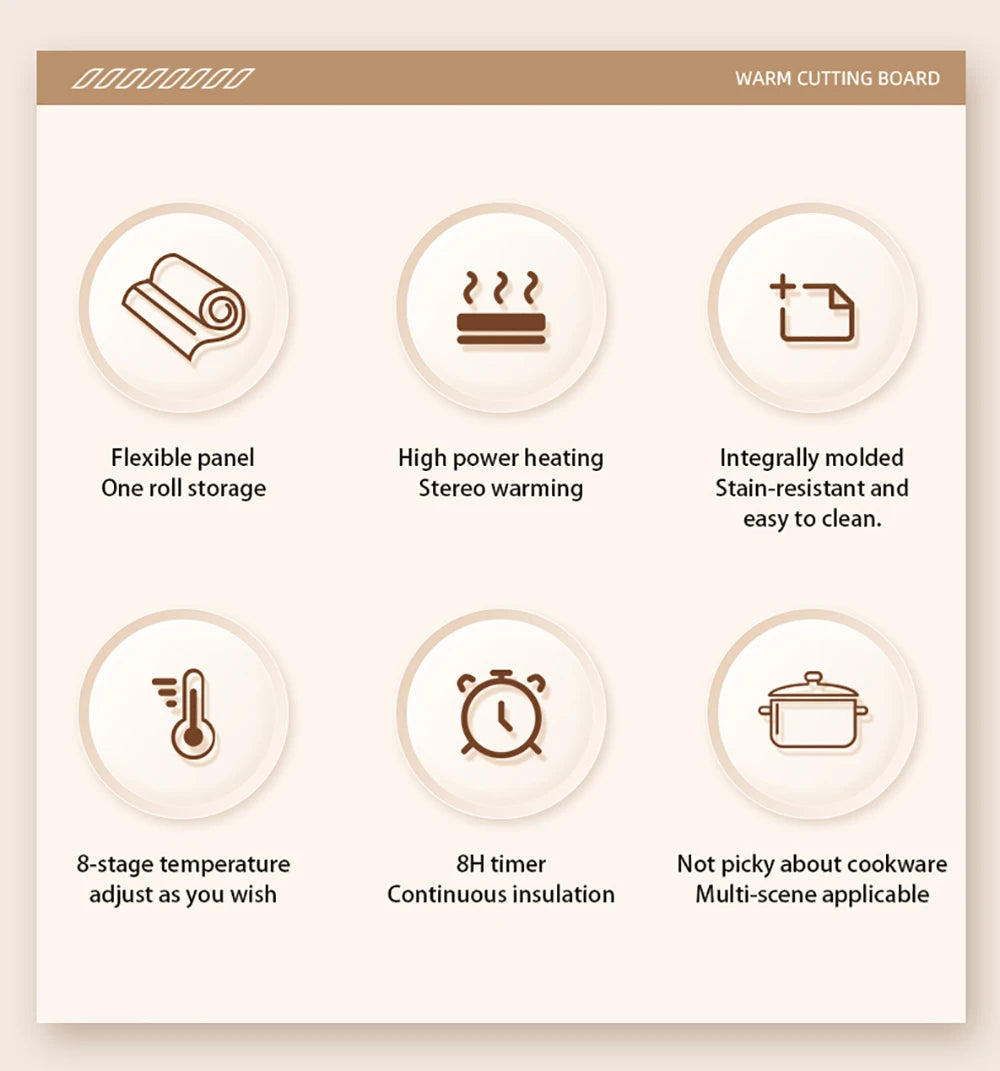 Electric Food Warmer Tray (Foldable)