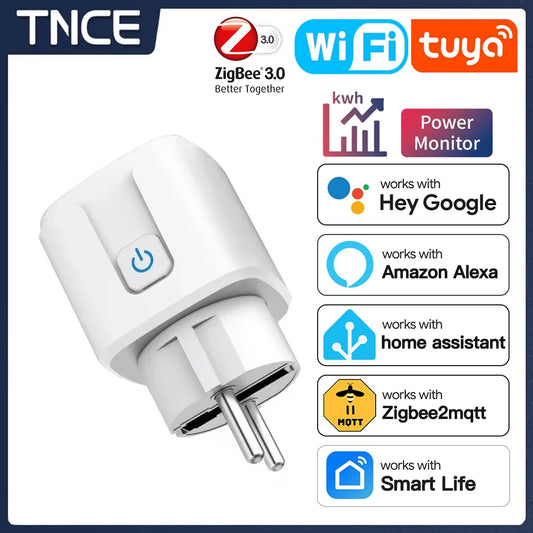 TNCE Tuya Smart Plug (WiFi/Zigbee, EU 16A/20A)
