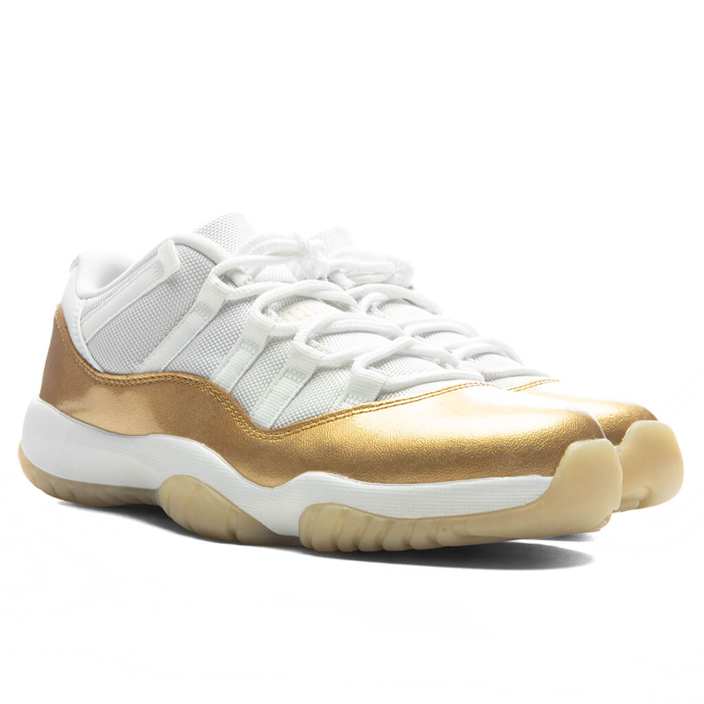 Women's Air Jordan 11 Retro Low 'Mother's Day' - White/Metallic Gold/Team Gold